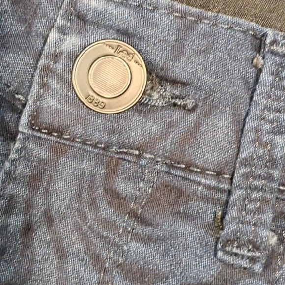 Lee Curvy Easy Fit Blue Floral Paisley Pattern Rare Love Yourself Pants Size 6 - Picture 4 of 10